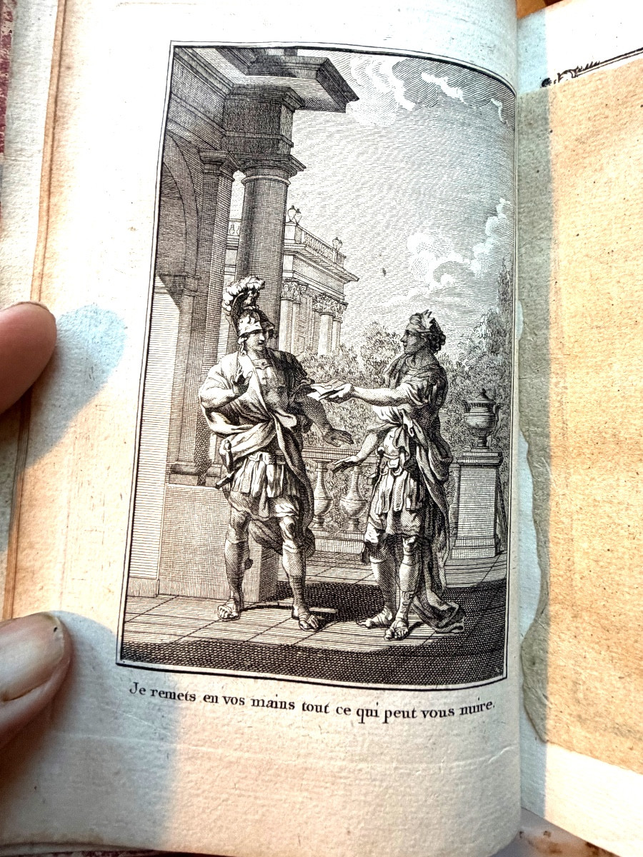 Très belle série In 8. en 5 Vol. " Théatre de P. Corneille,avec les commentaires" illustré 1776-photo-5