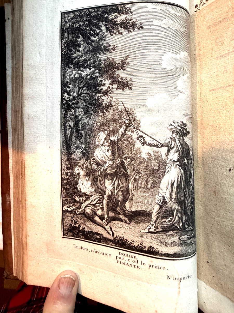 Très belle série In 8. en 5 Vol. " Théatre de P. Corneille,avec les commentaires" illustré 1776-photo-7