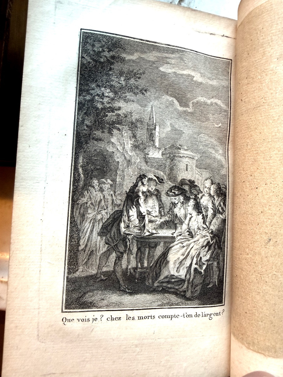Très belle série In 8. en 5 Vol. " Théatre de P. Corneille,avec les commentaires" illustré 1776-photo-8