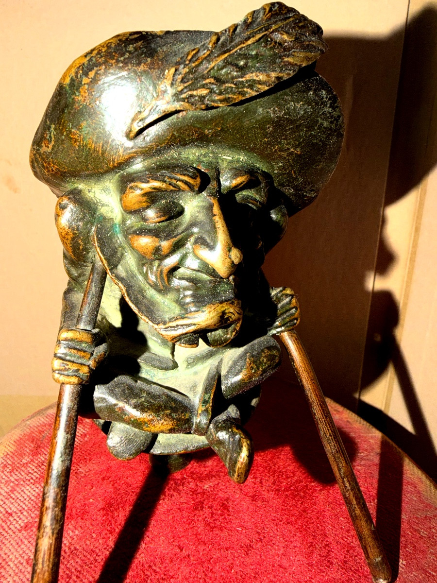 Caricatured 19th Century Candlestick -photo-4