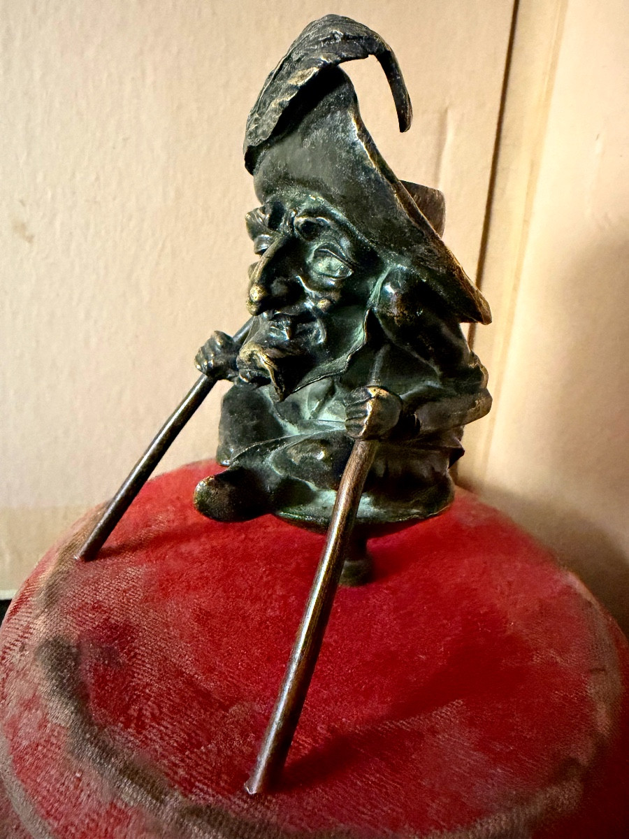 Caricatured 19th Century Candlestick 