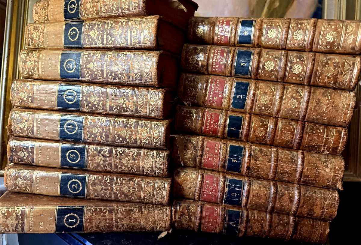 Beautiful Series Of Relations Of The Kings Henri IV , Louis XIII , Louis XIV & Louis 15 , In 15 Vol In 12