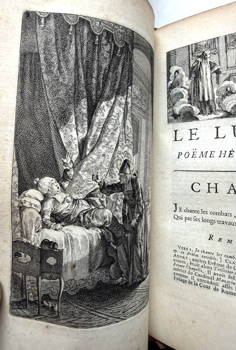 Oeuvres De M. Boileau Despréaux , Avec Des Eclaircissements De M. De Saint-marc . 5 Vol . In 8.-photo-5