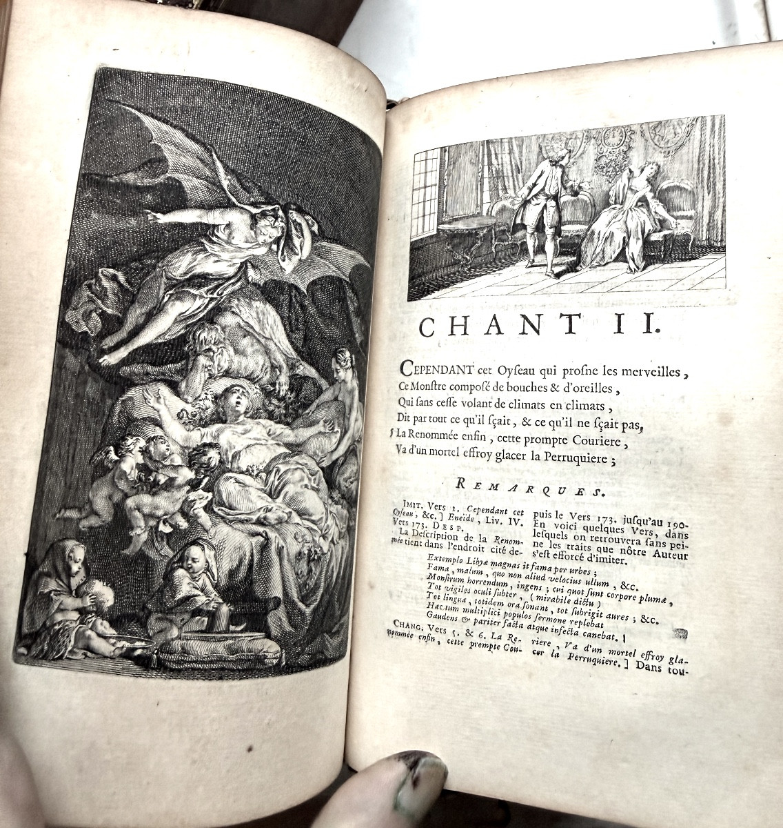 Oeuvres De M. Boileau Despréaux , Avec Des Eclaircissements De M. De Saint-marc . 5 Vol . In 8.-photo-8