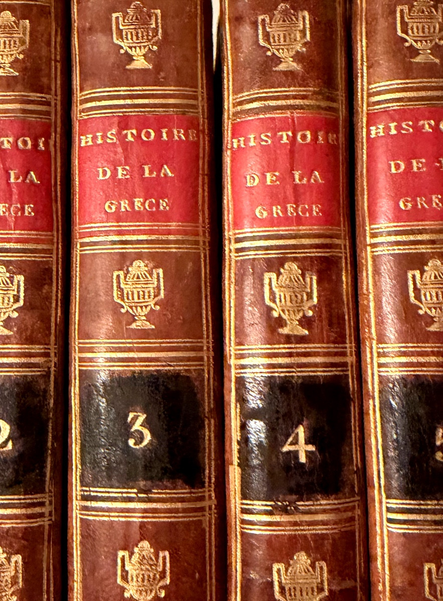 Fine Copy In 5 Volumes In. 8 . Histoire Des Sciences De La Grèce An VII-photo-3