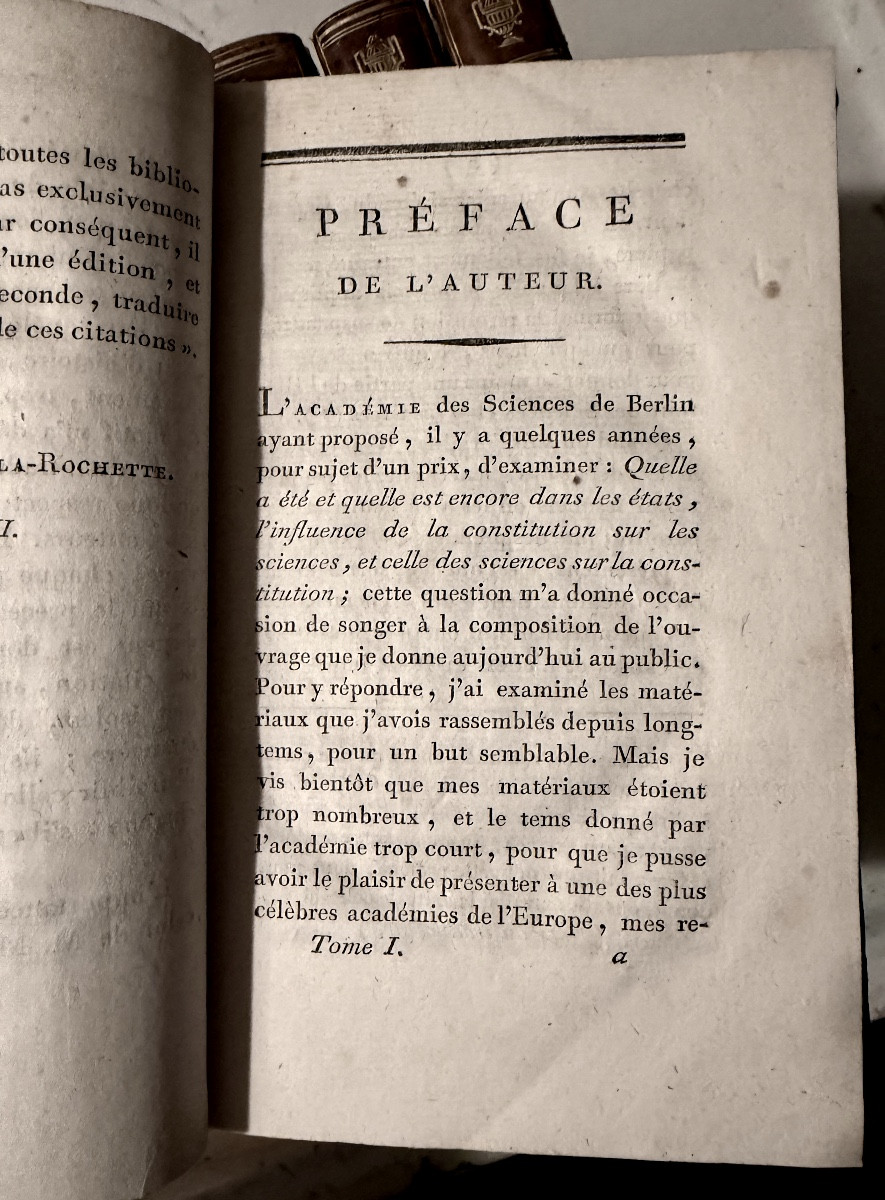 Fine Copy In 5 Volumes In. 8 . Histoire Des Sciences De La Grèce An VII-photo-2