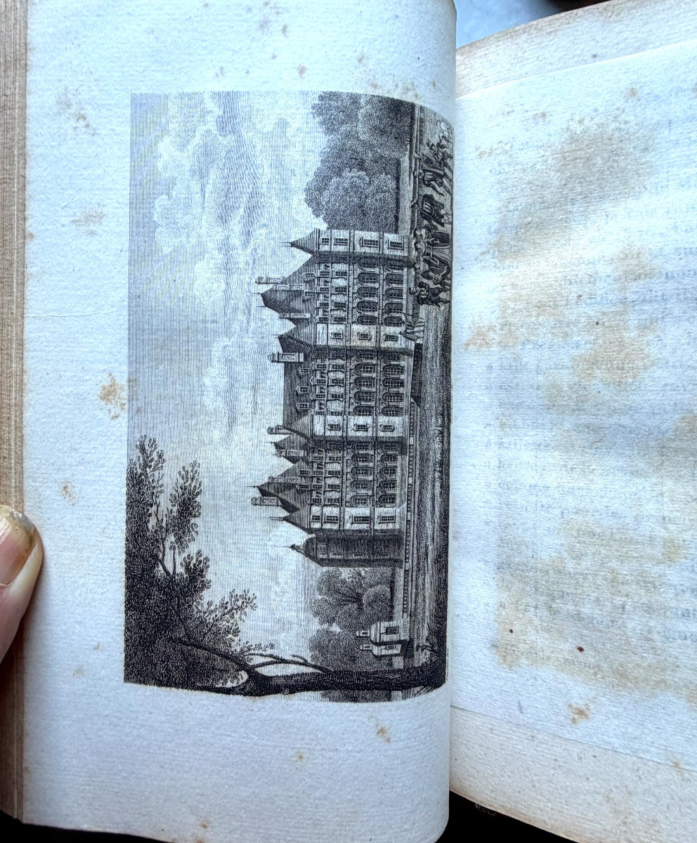  Reliure de Simier : 7 Vol in 8 de 1823" Histoire des Environs de Paris "de Dulaure . IIlustré-photo-2