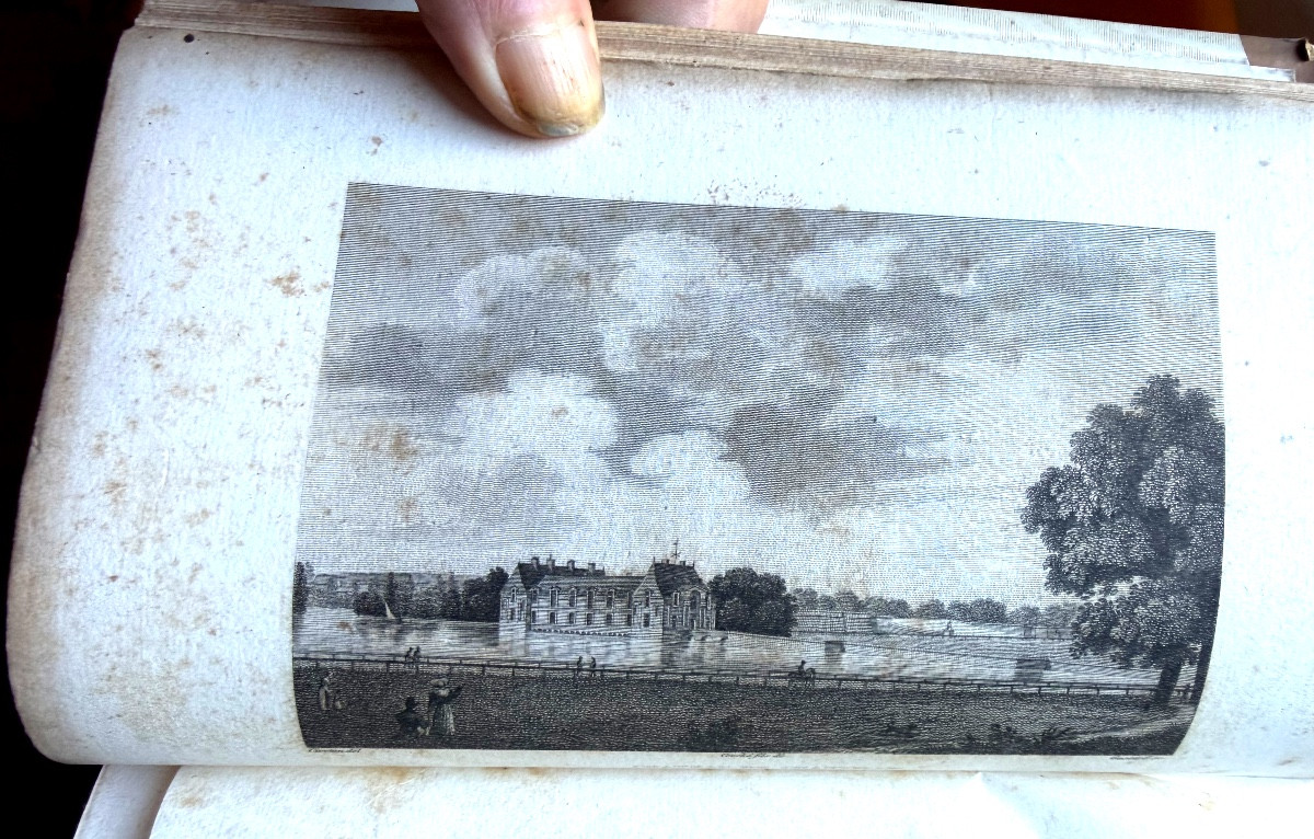  Reliure de Simier : 7 Vol in 8 de 1823" Histoire des Environs de Paris "de Dulaure . IIlustré-photo-7