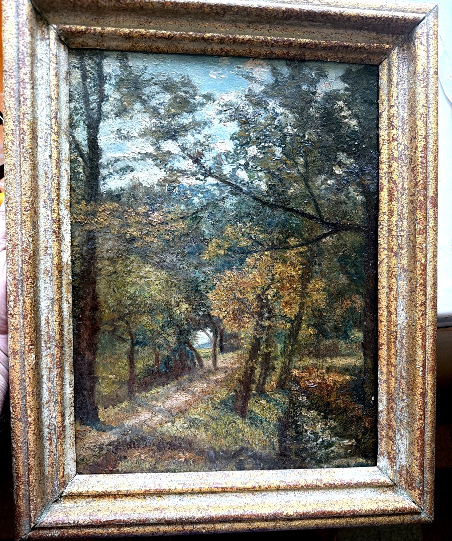 Autumn Path In The Forest From The 1930s