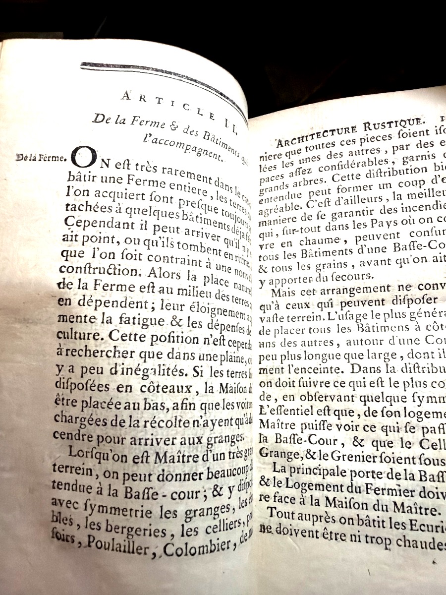 Bel exemplaire Gd In12 : Manuel des Champs (Agriculture-Chasse et Pêche),  1769. De Chanvalon-photo-4