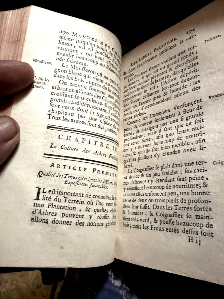 Bel exemplaire Gd In12 : Manuel des Champs (Agriculture-Chasse et Pêche),  1769. De Chanvalon-photo-1