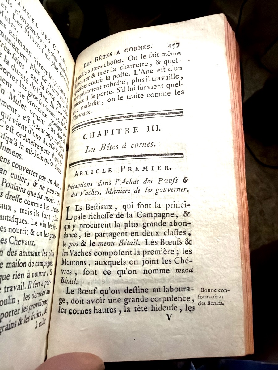 Bel exemplaire Gd In12 : Manuel des Champs (Agriculture-Chasse et Pêche),  1769. De Chanvalon-photo-5
