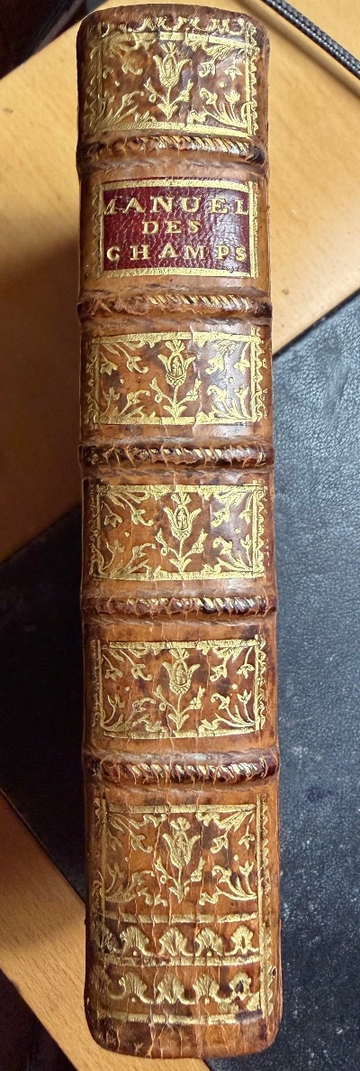 Bel exemplaire Gd In12 : Manuel des Champs (Agriculture-Chasse et Pêche),  1769. De Chanvalon