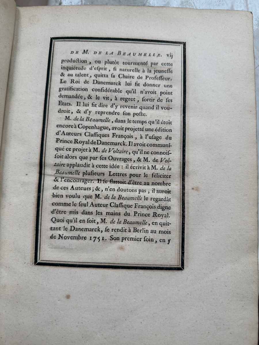 Bel exemplaire In 4. des "Commentaires sur la Henriade" de Voltaire  par Feu Mr de la Beaumelle-photo-6