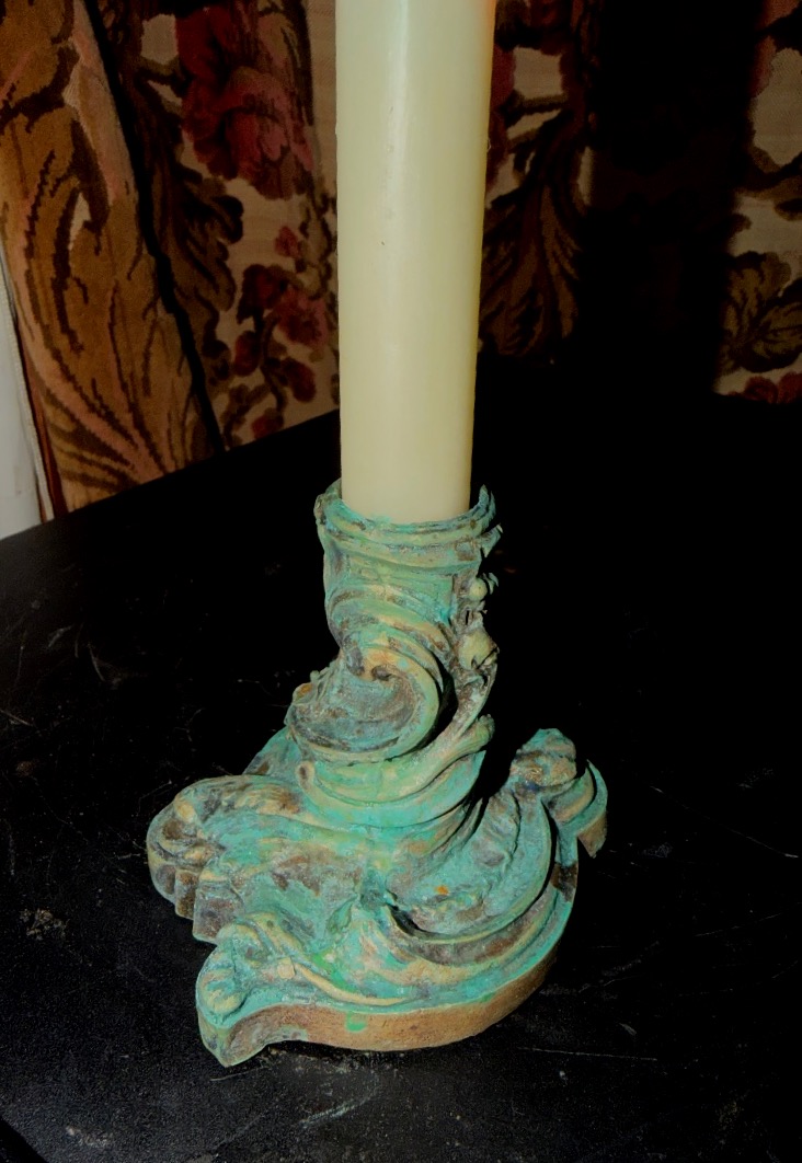 Louis XV Baroque Bronze Dressing Table Candlestik Circa XVIIIè-photo-5