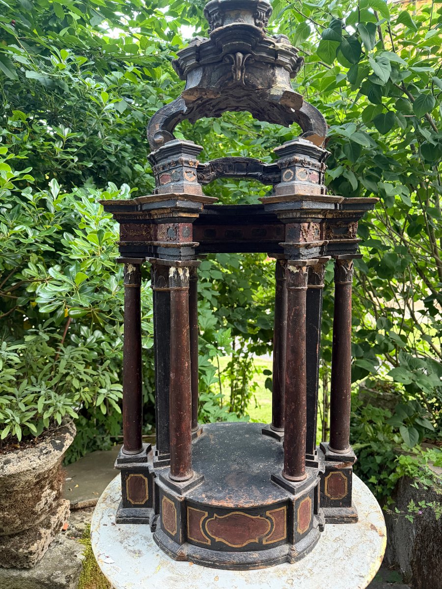 Sculpture architecturale  de Compagnon, bois de table d'époque baroque milieu XVIIIème Français