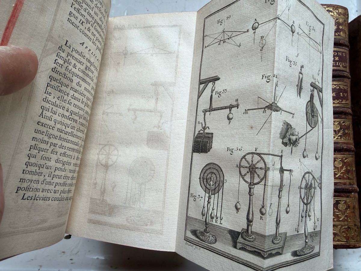 Lessons In Experimental Physics, By Abbé Nollet, 5 Vols., 12mo, Illustrated, Paris, 1754. 4th Ed.-photo-4