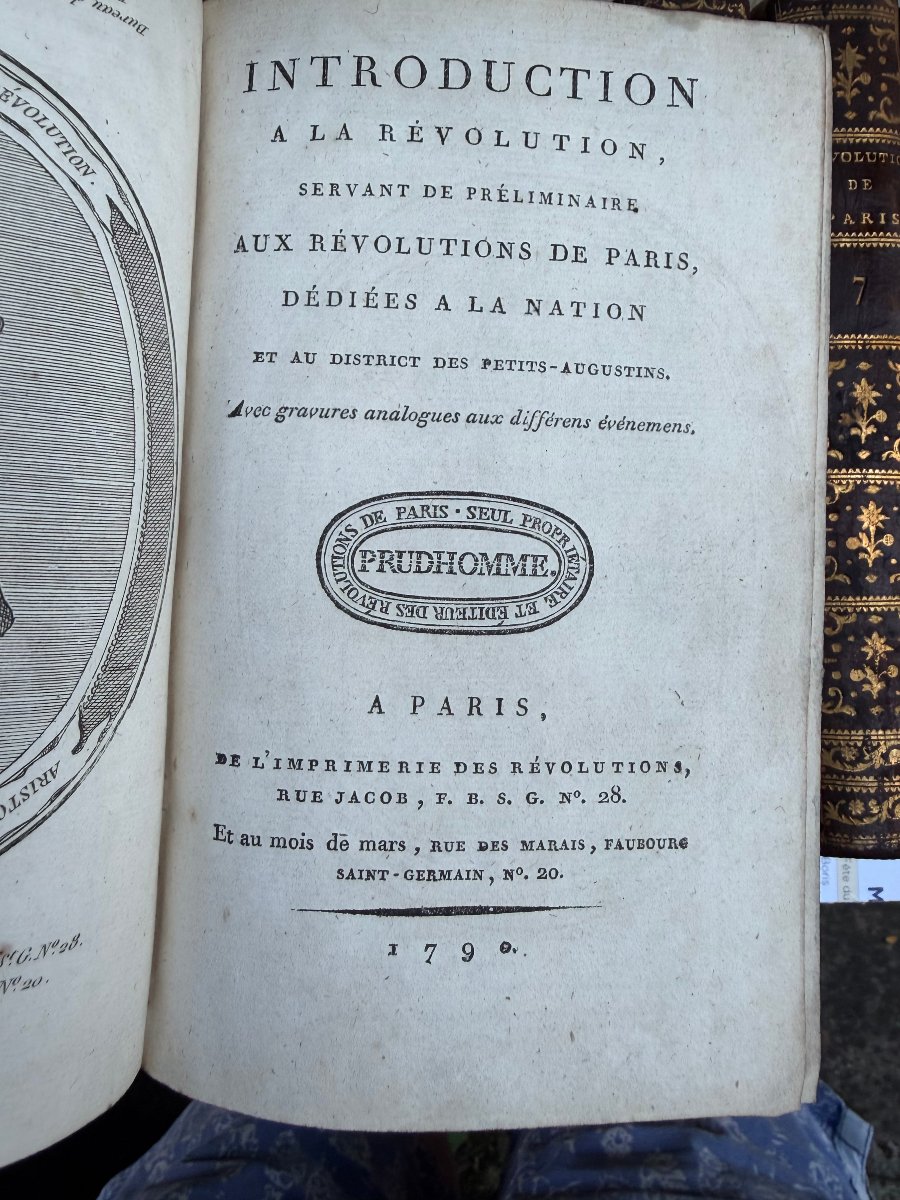 Révolution de Paris dédiée a la Nation ; Journal précis jour par jour 1790/1791 en 10 Vol. In8.-photo-1