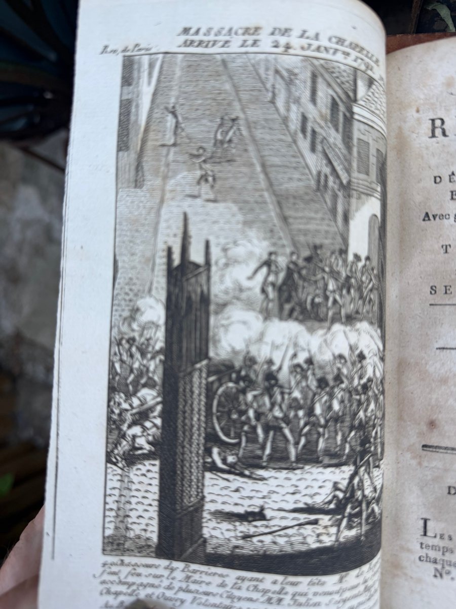 Révolution de Paris dédiée a la Nation ; Journal précis jour par jour 1790/1791 en 10 Vol. In8.-photo-6