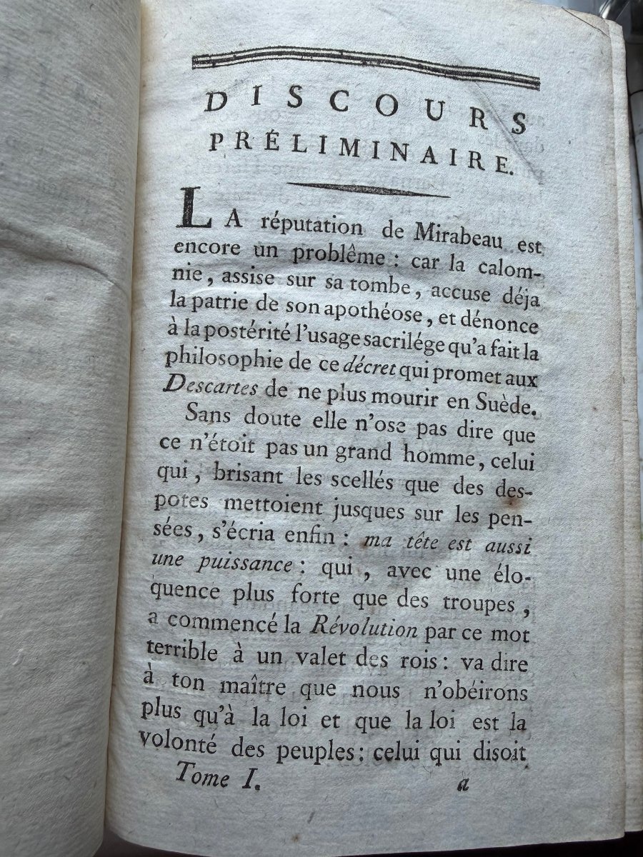 Lettres Originales de Mirabeau , écrite du donjon de Vincennes pendant 1777-78-79&80 , 4 Vol In-photo-3