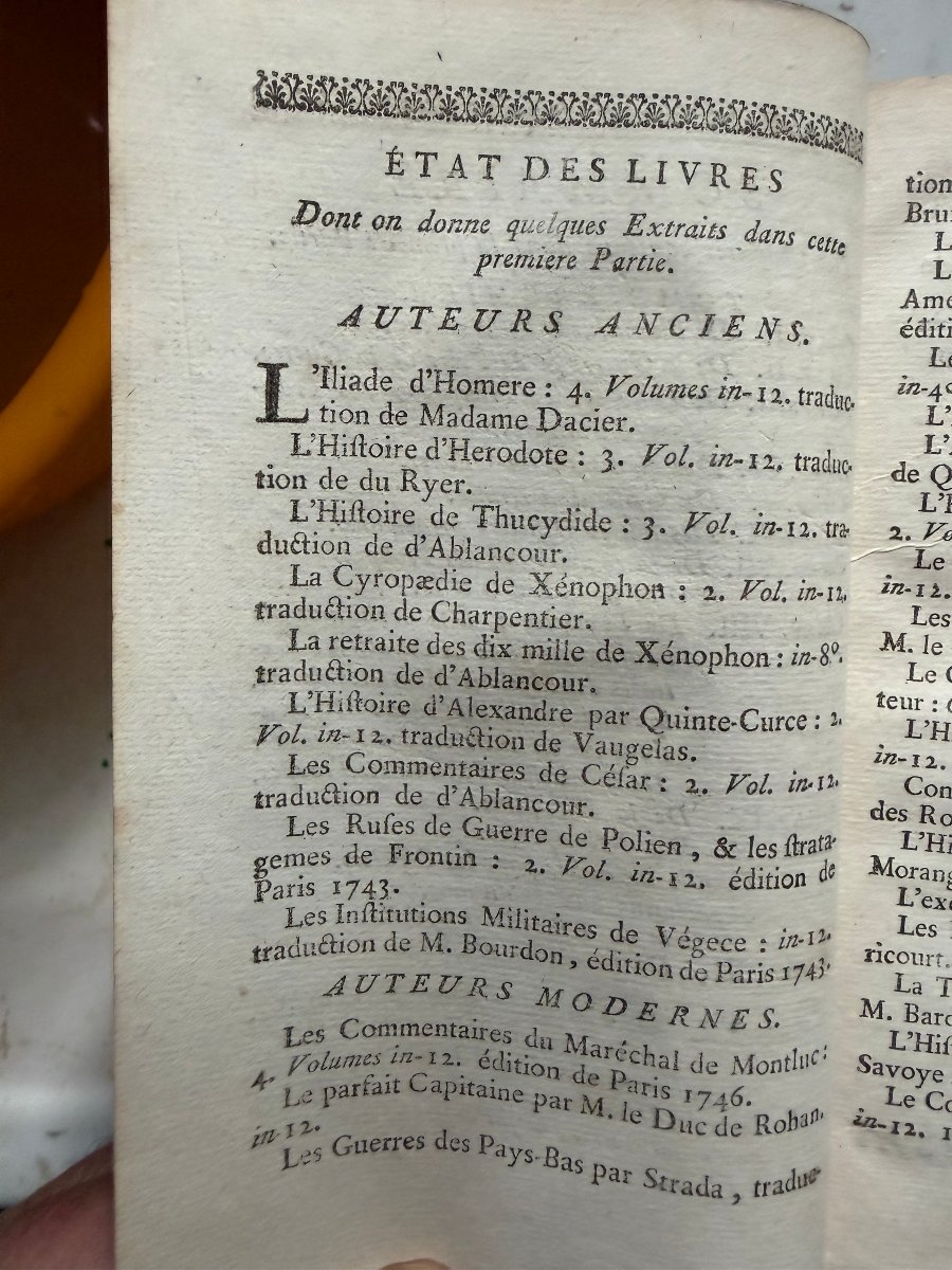 Essay On The Science Of War, In Three Volumes, In 12mo, By Baron d'Espagnac, The Hague.-photo-6