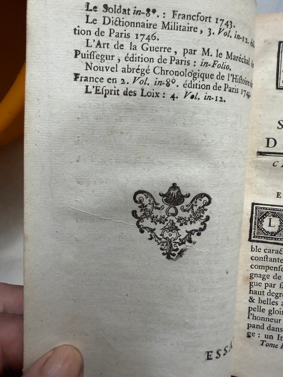 Essay On The Science Of War, In Three Volumes, In 12mo, By Baron d'Espagnac, The Hague.-photo-8
