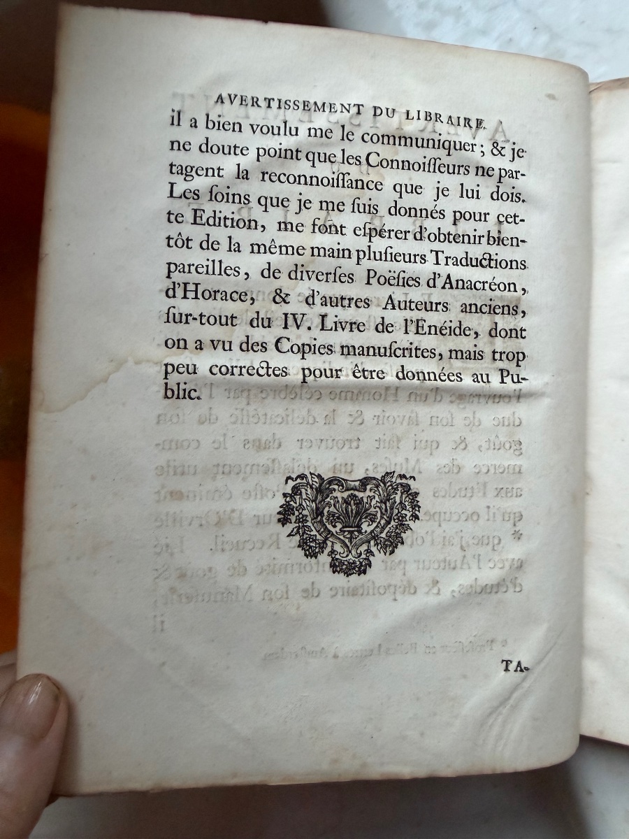 1v ;Poême de Pétrone sur la Guerre Civile entre César et Pompée ; avec 2 épitres . Londres 1738-photo-3