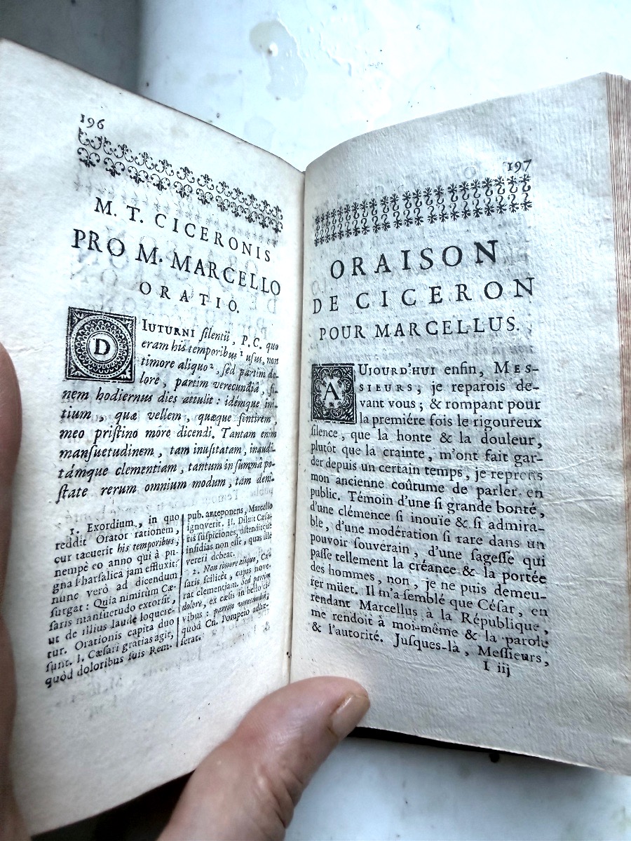 Traduction des "Oraisons de Cicéron contre Catilina" ; 1 Vol in 12 , par l'ab. de Maucroix 1710-photo-7