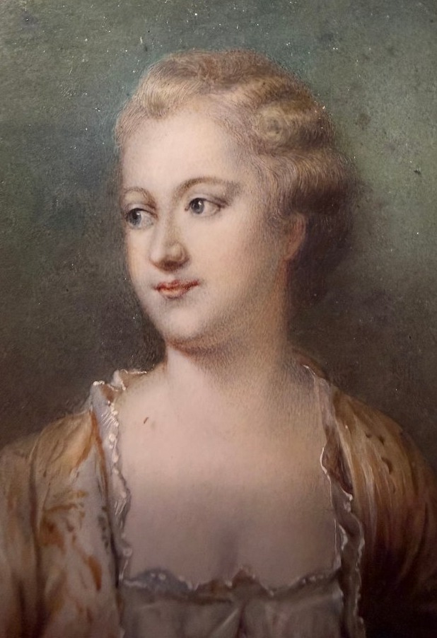  Miniature On Ivory Of The Young Jeanne Antoinette Poisson, The Future Madame De Pompadour, 18th Century-photo-3