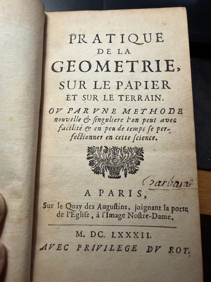 A Beautiful Illustrated Volume: "practical Geometry On Paper And In The Field," Vol. I. In-12.-photo-2