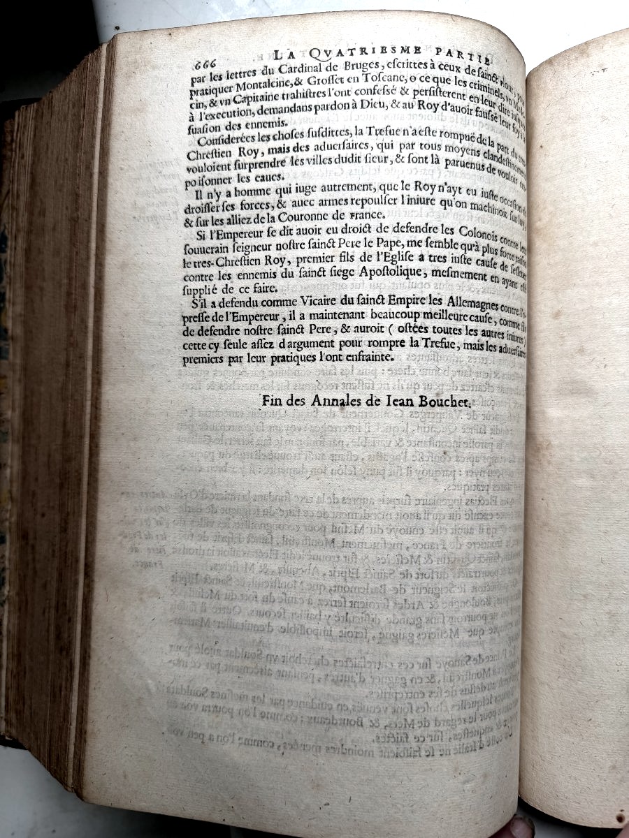 Bel exemplaire :"Les Annales d'Aquitaine",faits et gestes en sommaire.  par Jean  Bouchet. 1644-photo-4