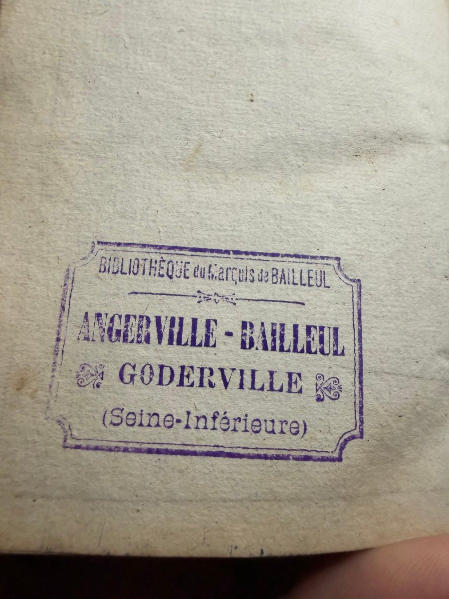 Histoire de la Ville de Rouen ; 2 Vol In 12 Vélin de 1775 , Bibloithèque du Marquis de Bailleul-photo-2
