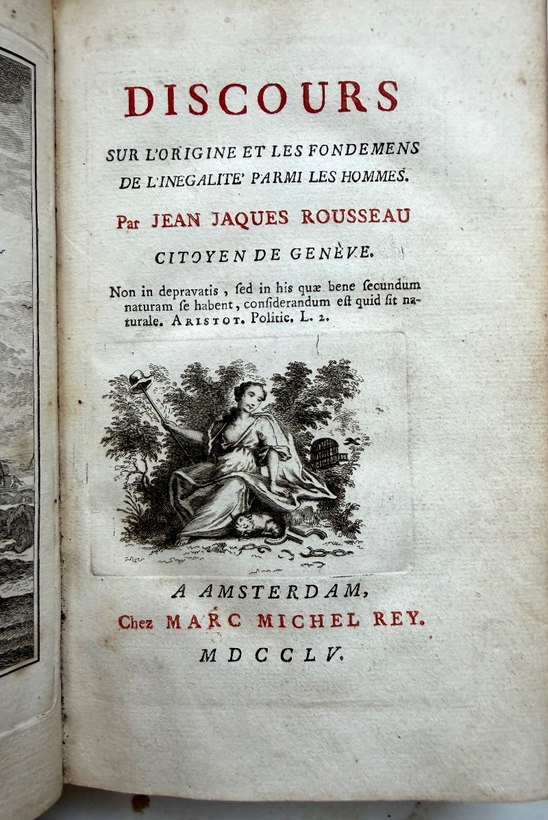 "discourse On The Origin And Foundations Of Inequality Among Men," By J. J. Rousseau, 1755