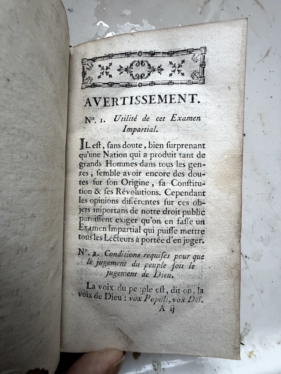 Lettres Provinciales,ou examen impartial de l'Origine de la Constitution , et des Révolutions..-photo-3
