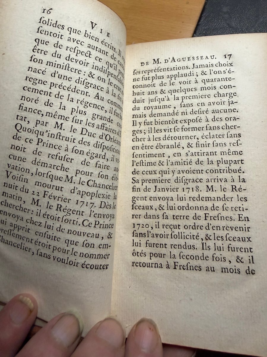 1 Vol.In12.  Discours de Monsieur le Chancelier d'Aguesseau . A Paris ,M.DCC.LXX III. Bel Expl.-photo-7