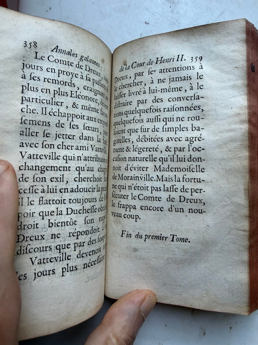 A Substantial 12-volume Work In Two Parts: "annales Galantes De La Cour De Henri Second," By Mlle De Lussan-photo-3
