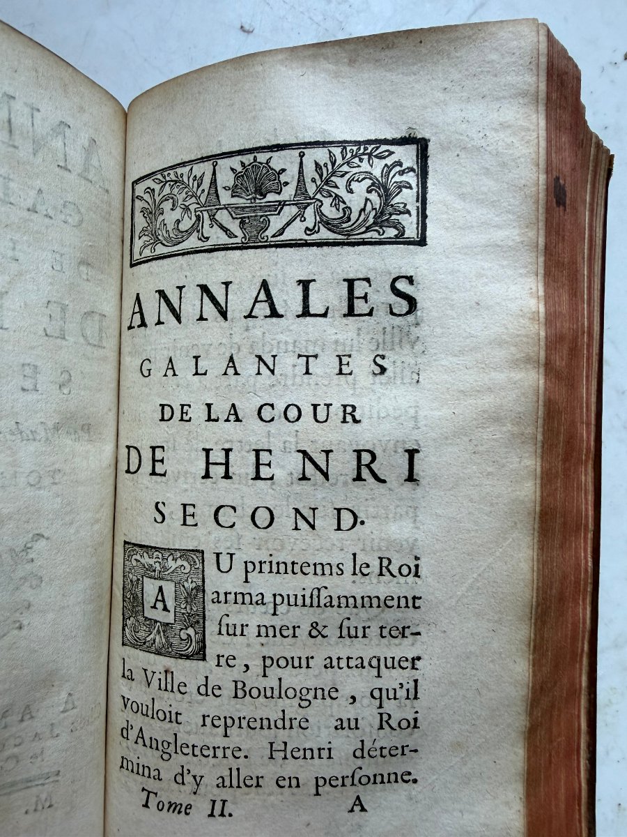 A Substantial 12-volume Work In Two Parts: "annales Galantes De La Cour De Henri Second," By Mlle De Lussan-photo-5