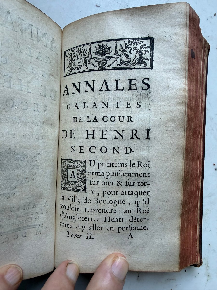 A Substantial 12-volume Work In Two Parts: "annales Galantes De La Cour De Henri Second," By Mlle De Lussan-photo-6