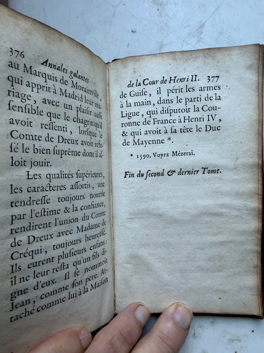 A Substantial 12-volume Work In Two Parts: "annales Galantes De La Cour De Henri Second," By Mlle De Lussan-photo-7