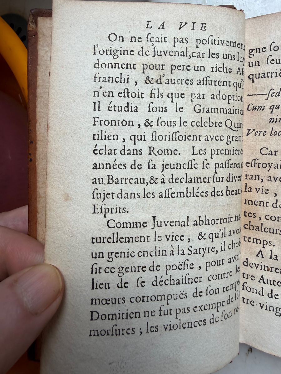 A Fine Edition From The Château De Saint Marcel: "the Satires Of Juvenal And Persius," Translated By Mr. De...-photo-2