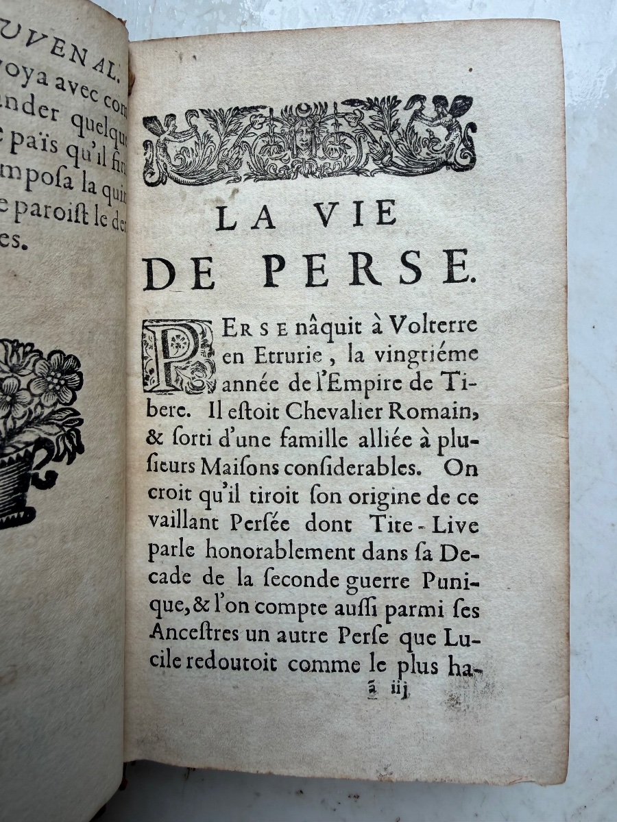 A Fine Edition From The Château De Saint Marcel: "the Satires Of Juvenal And Persius," Translated By Mr. De...-photo-4