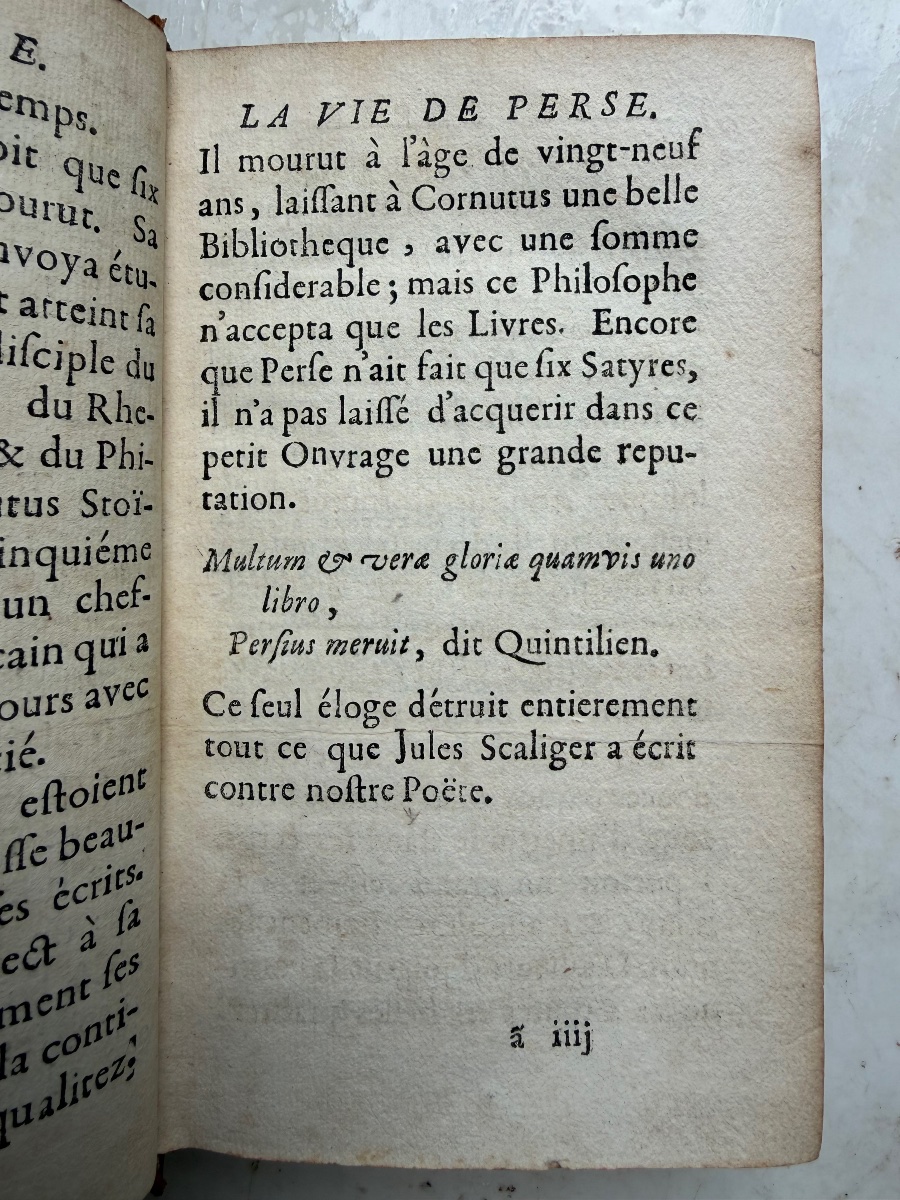 A Fine Edition From The Château De Saint Marcel: "the Satires Of Juvenal And Persius," Translated By Mr. De...-photo-7