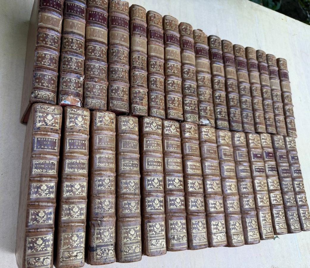 Serie complète de" l'Histoire de France de Velly , Villaret et Garnier" 30 Vol In 12 , XVIIIème-photo-4