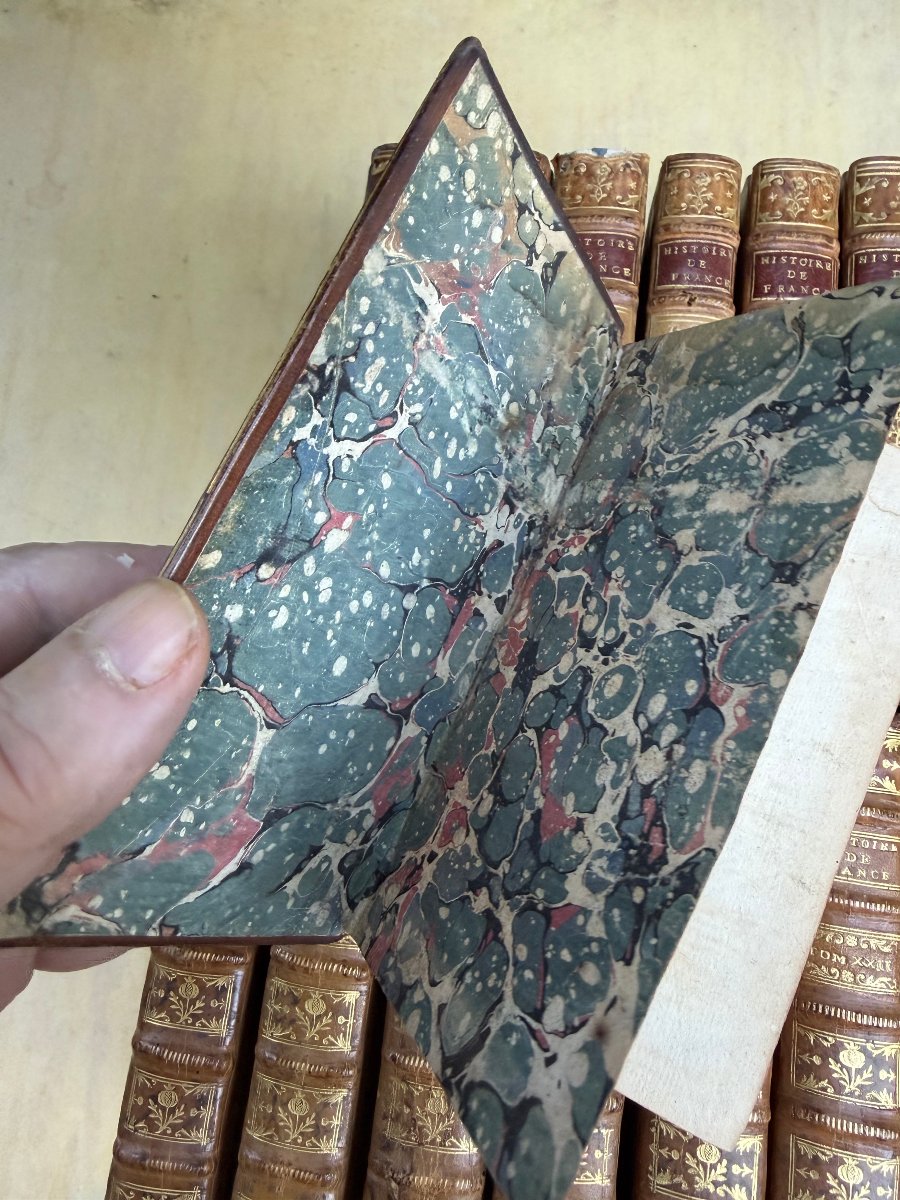 Serie complète de" l'Histoire de France de Velly , Villaret et Garnier" 30 Vol In 12 , XVIIIème-photo-1