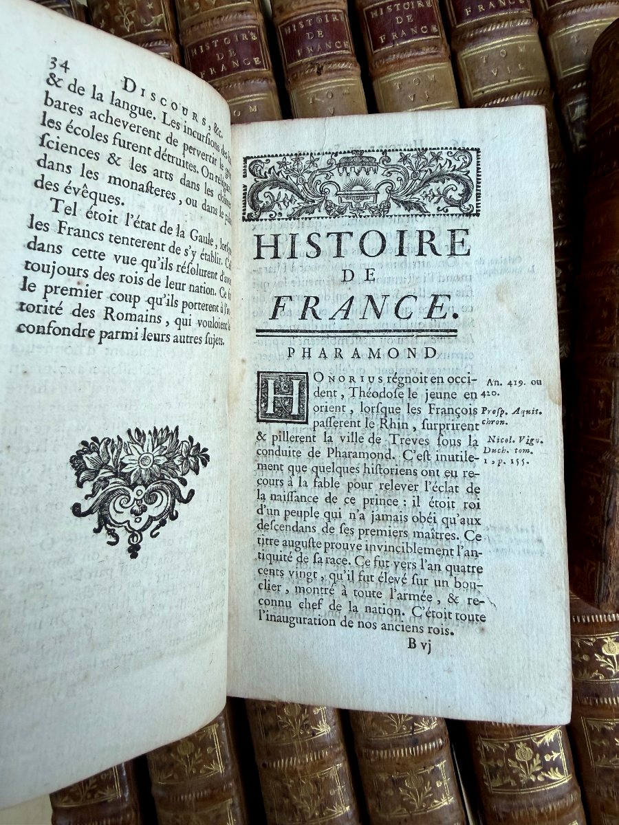 Serie complète de" l'Histoire de France de Velly , Villaret et Garnier" 30 Vol In 12 , XVIIIème-photo-5