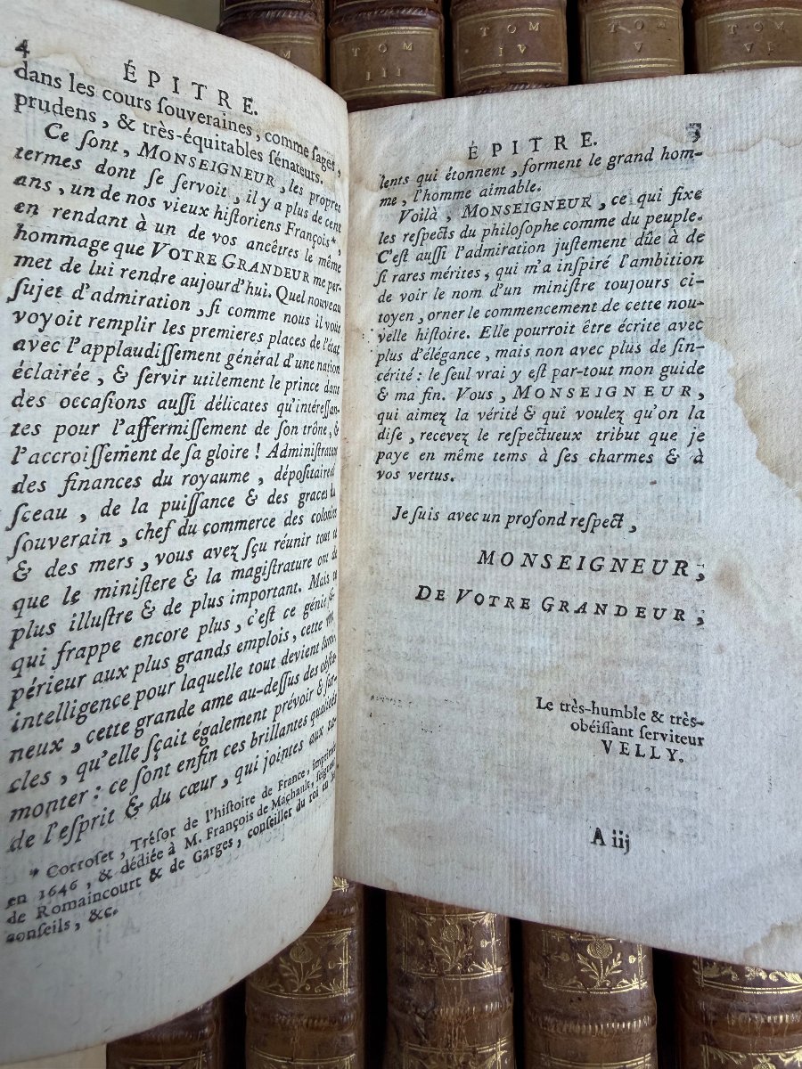 Serie complète de" l'Histoire de France de Velly , Villaret et Garnier" 30 Vol In 12 , XVIIIème-photo-7