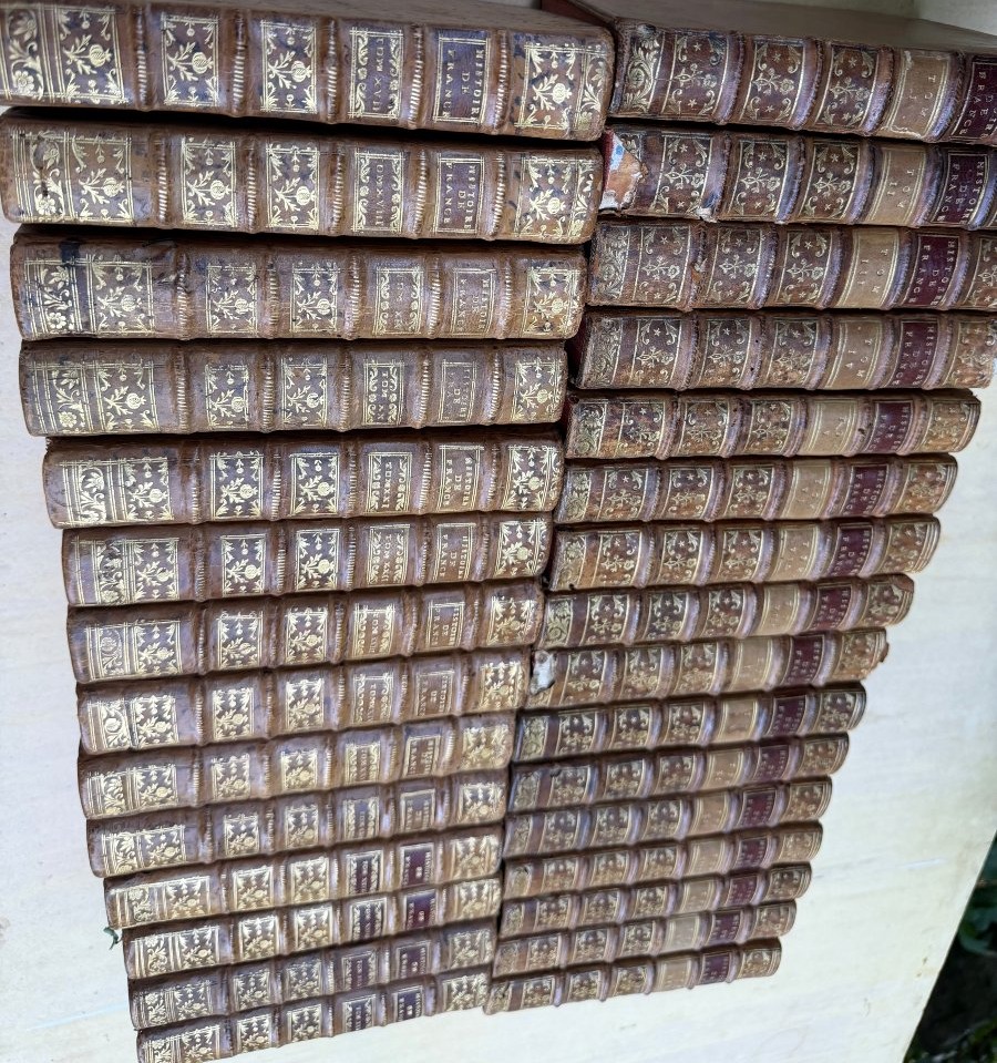 Serie complète de" l'Histoire de France de Velly , Villaret et Garnier" 30 Vol In 12 , XVIIIème-photo-8