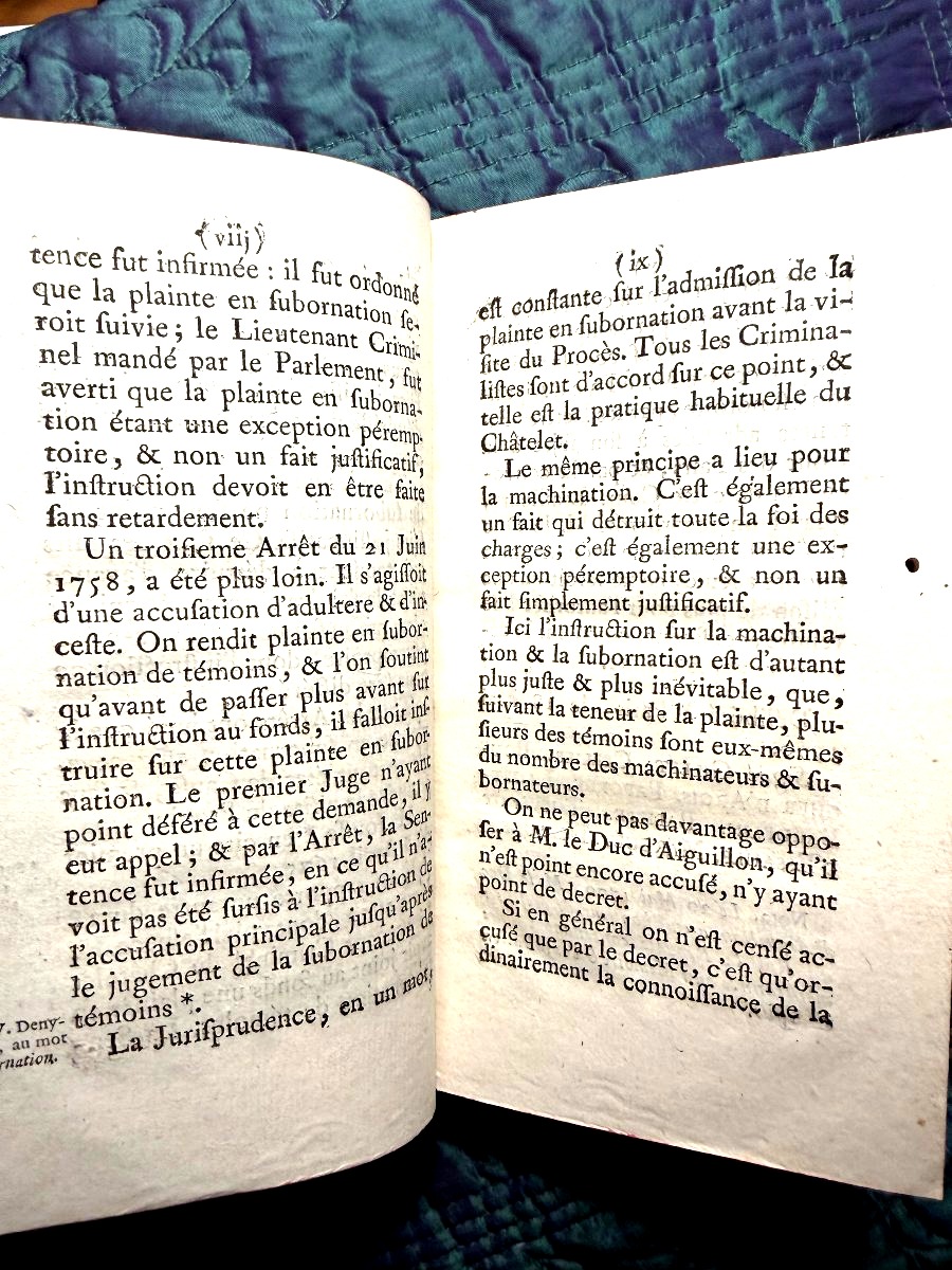  rare : 1 Vol.In 12 . A Paris 1770 ;"Mémoires pour M. le Duc d'Aiguillon" (affaire de Bretagne)-photo-3