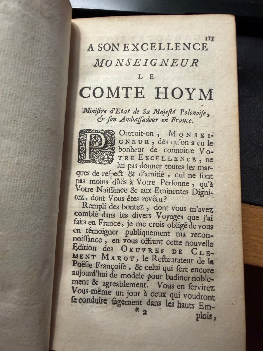 The Best Definitive Edition Of The Works Of Clément Marot, In 6 Vol.in12, Published In The Hague In 1731-photo-2