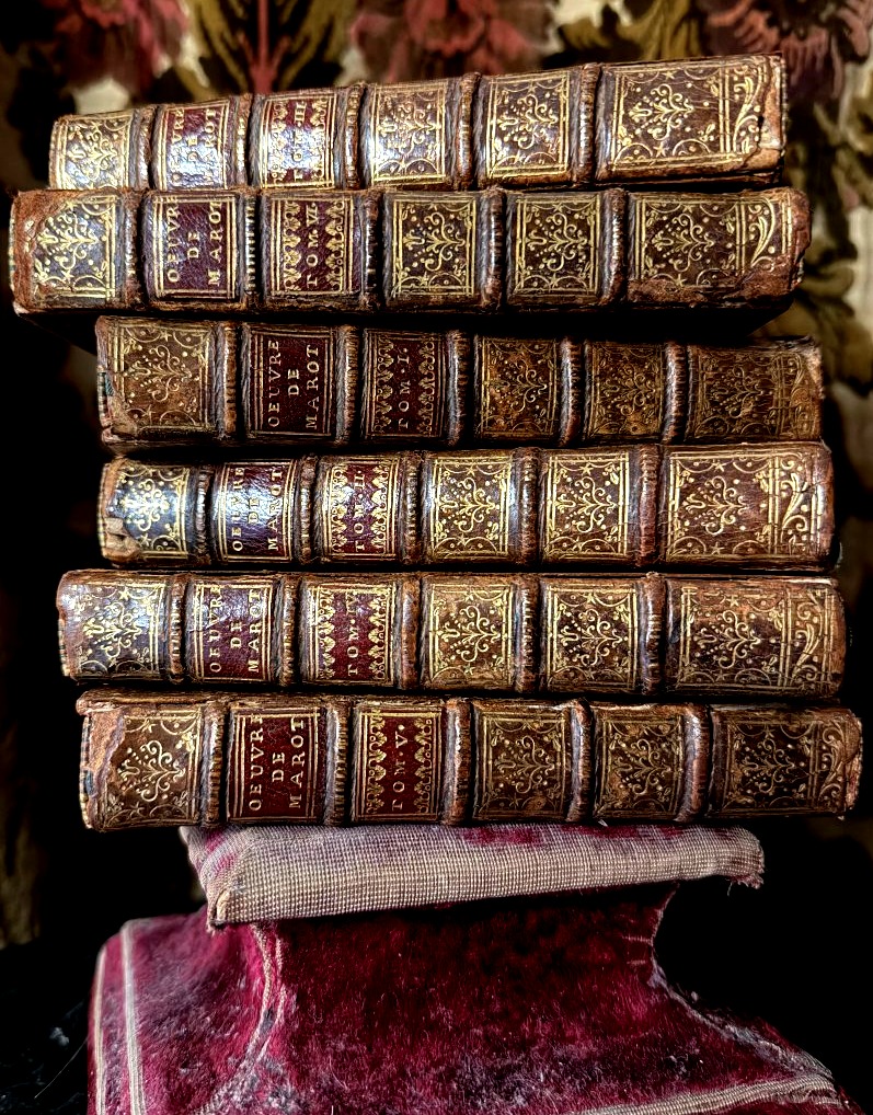 The Best Definitive Edition Of The Works Of Clément Marot, In 6 Vol.in12, Published In The Hague In 1731